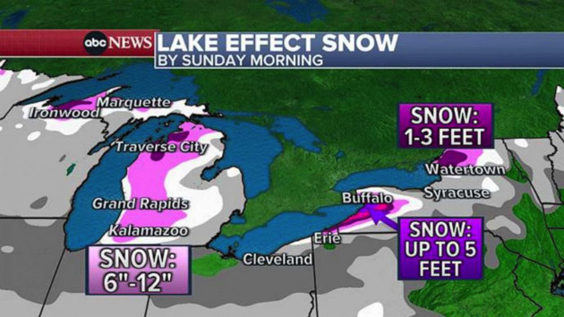 Up to 5 feet of lake-effect snow forecast for Buffalo, New York - WEIS