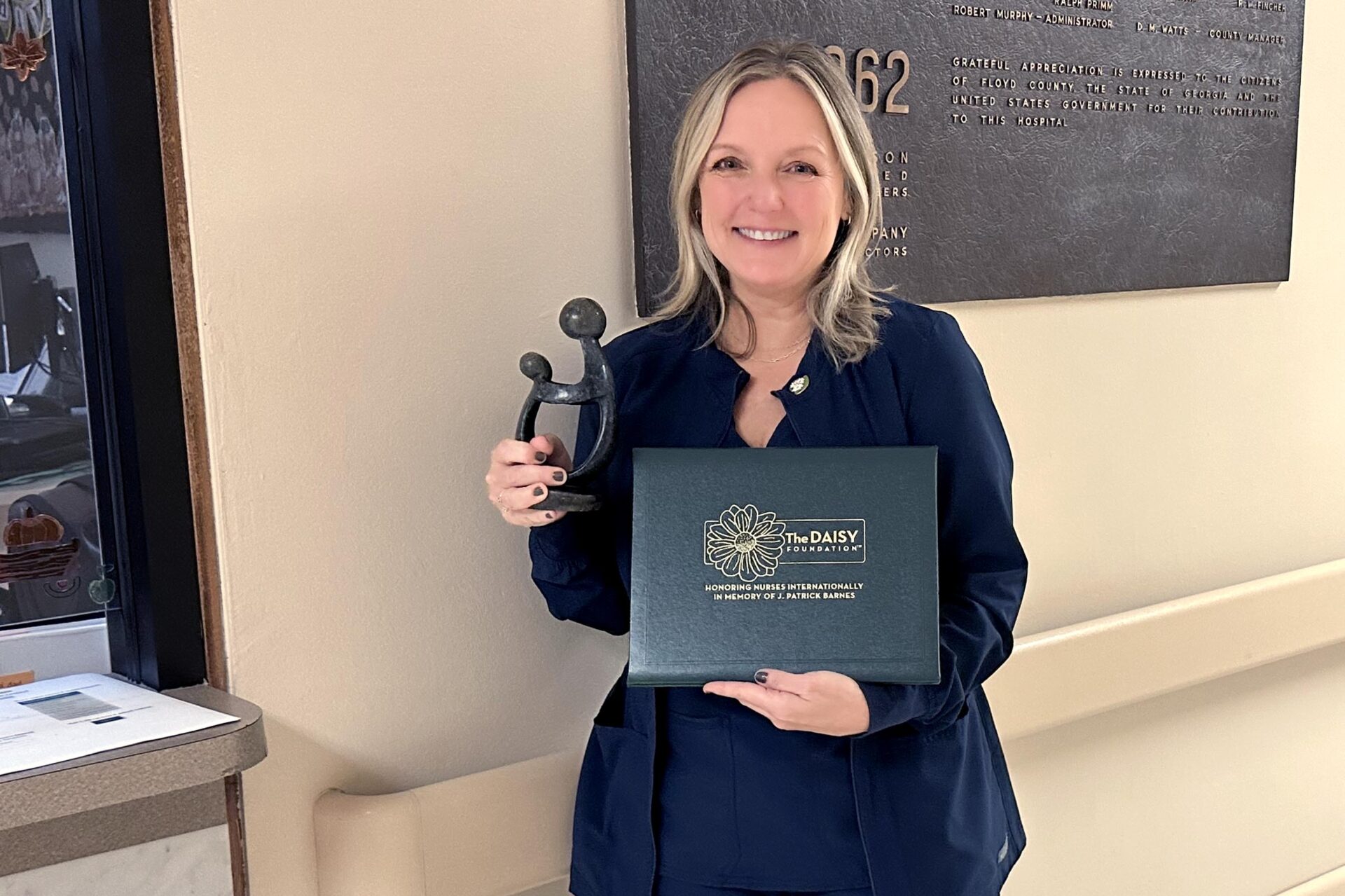 Care For Inmate Patient Earns Nurse a DAISY Award Atrium Health Floyd’s Stephanie Segrest is Honored  