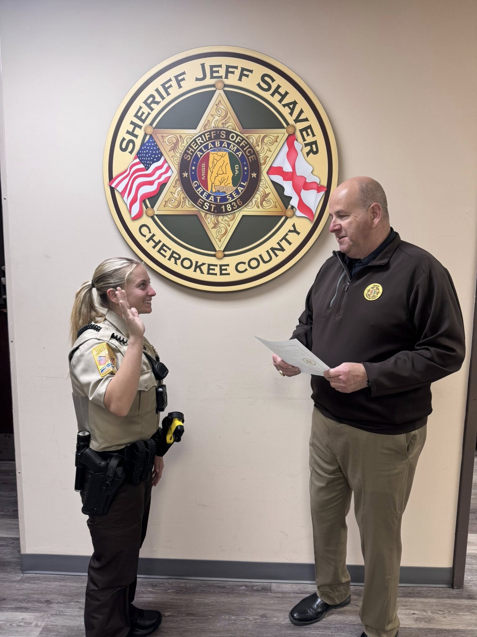 New Cherokee County Deputy Sworn In - WEIS | Local & Area News, Sports ...