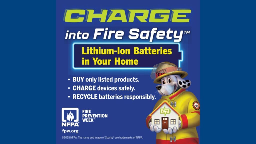 Fire Prevention Week Focuses on Lithium-ion Batteries 