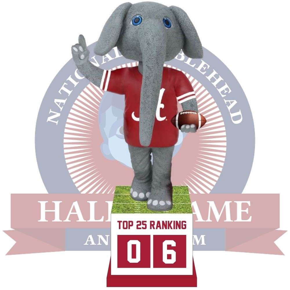 National Bobblehead Hall of Fame and Museum Unveils First-of-Its-Kind Alabama Crimson Tide Football Ranking Tracker Bobblehead