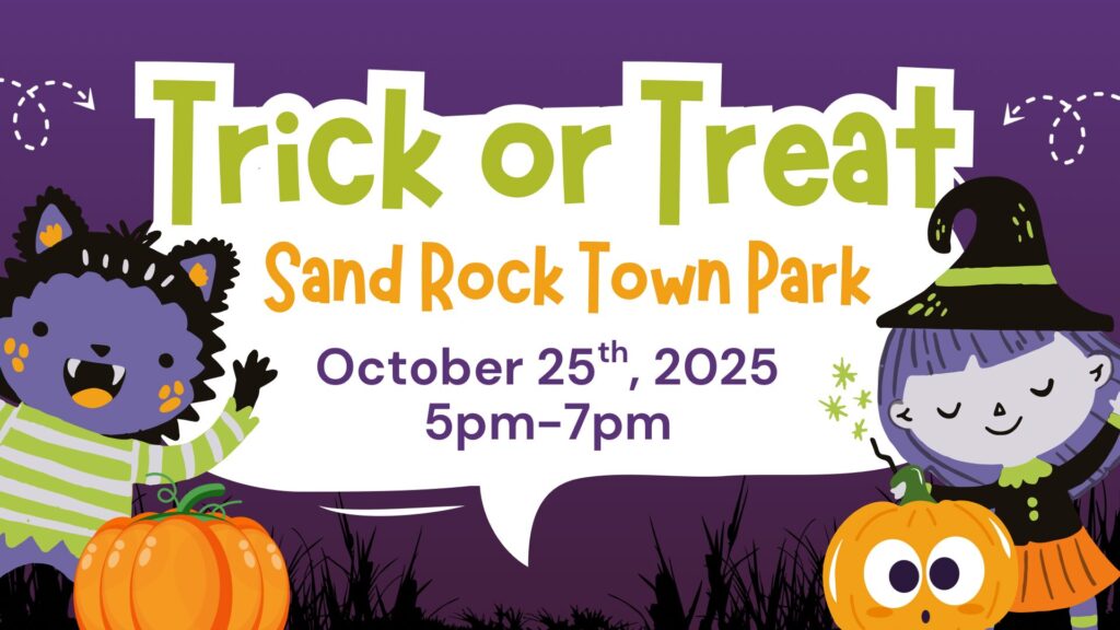 Sand Rock Trick or Treat on October 25th