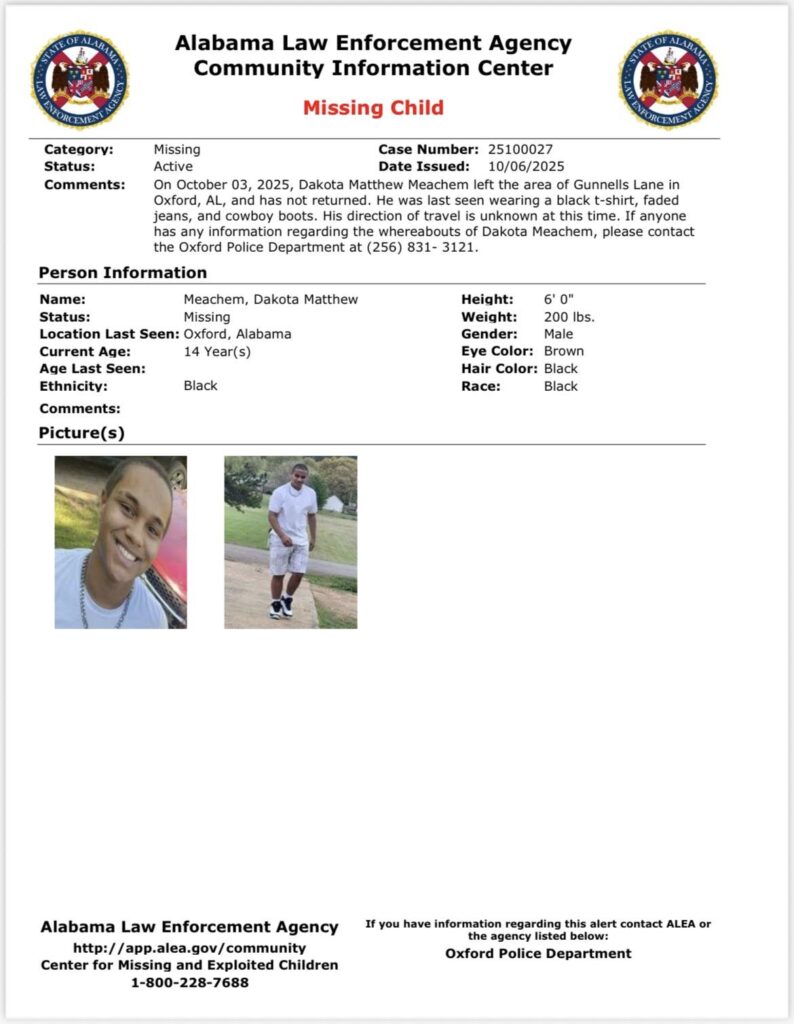 Oxford Police Seeking Help To locate Missing Teen