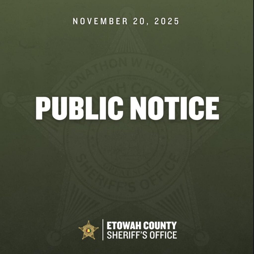 Etowah County Sheriff’s Office Reports Deputy Shot During Search Warrant Operation