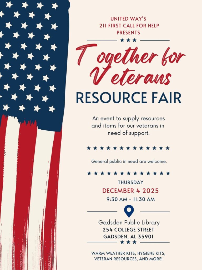 Veterans Resource Fair Set for December 4 at Gadsden Public Library