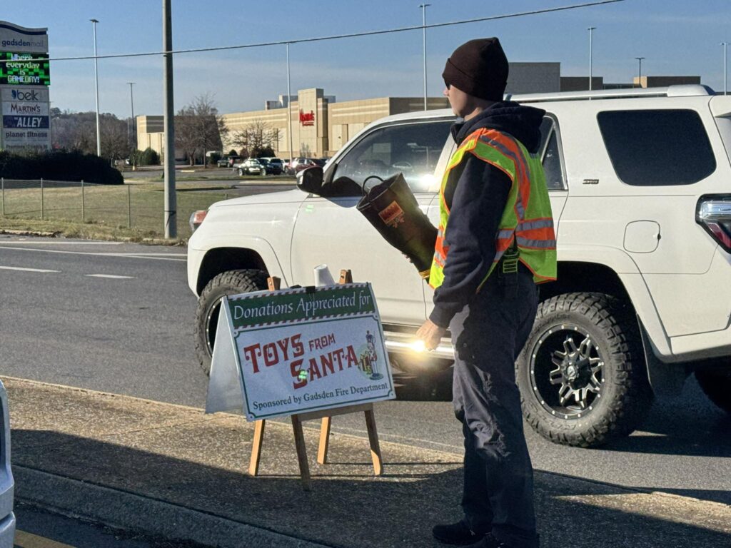 Gadsden Fire Department Raises Over $12,000 in Annual Toys From Santa Roadbloc