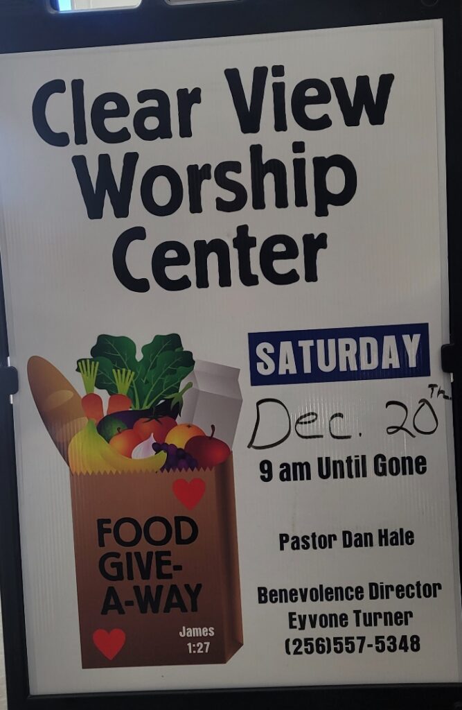 Free Food Giveaway Scheduled at Clearview Worship Center