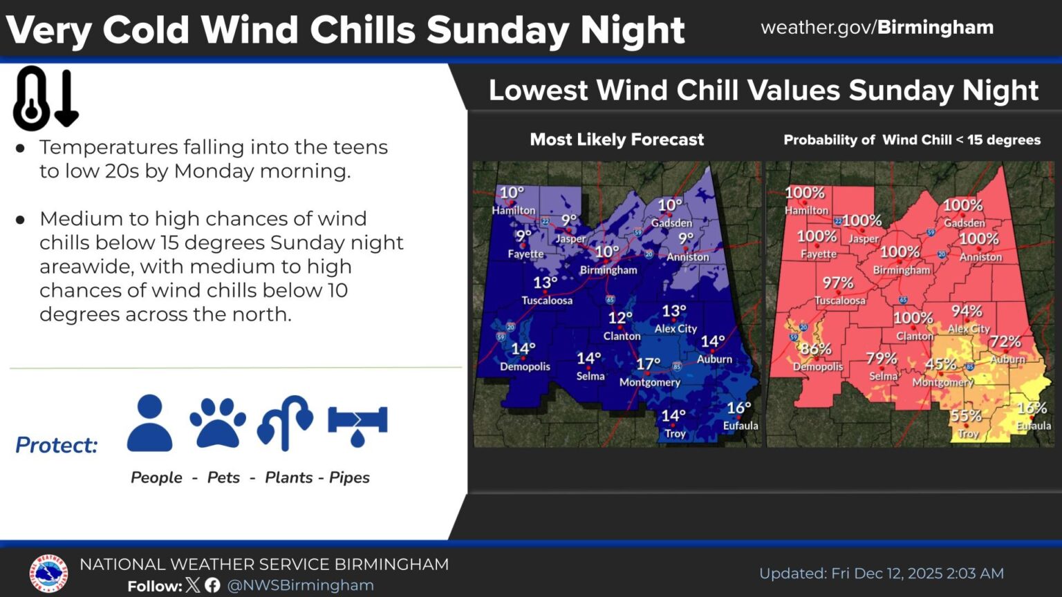 Coldest Air of the Season Arrives in Alabama This Weekend - WEIS ...