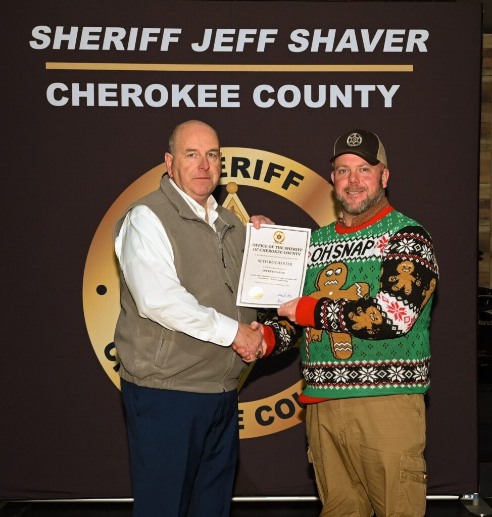 Sheriff’s Office Promotes Deputy Seth Rochester to Investigator