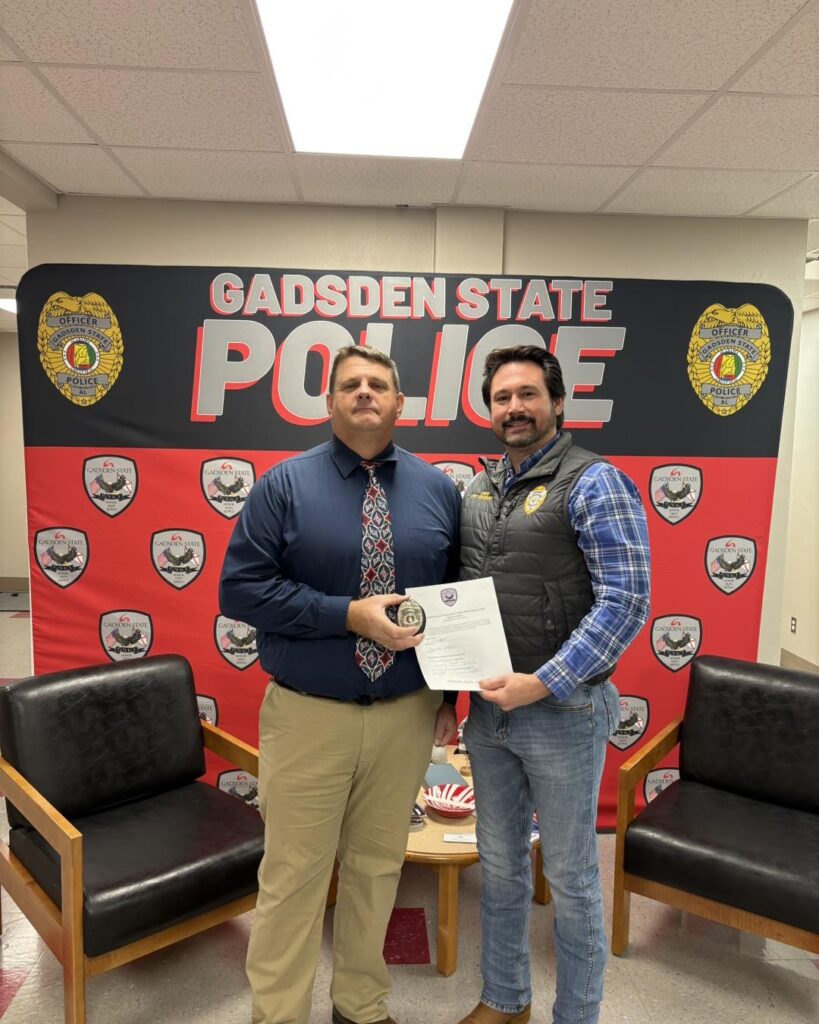 Gadsden State Police Department Welcomes Veteran Officer Danny McDill as Reserve Officer