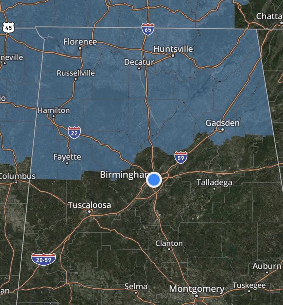 Winter Storm Watch Issued for North and Central Alabama