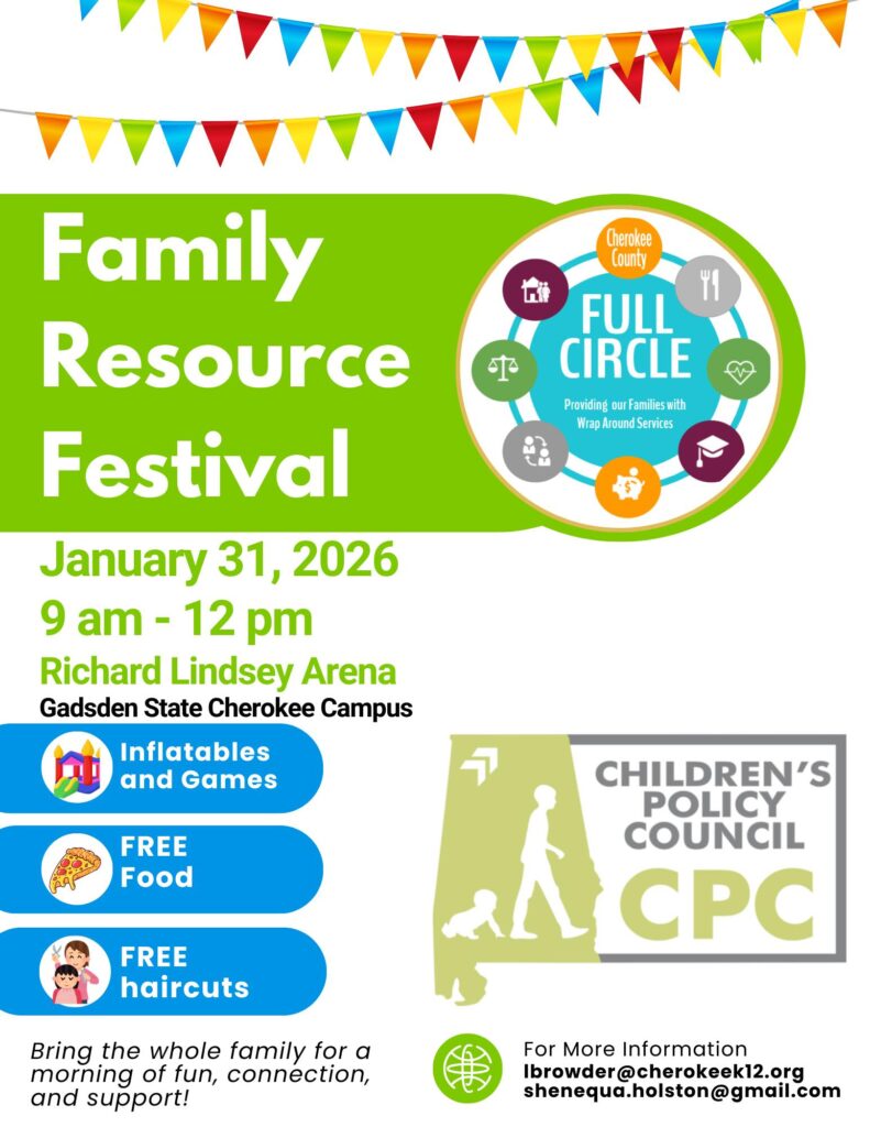 Family Resource Festival Set for January 31 in Cherokee County
