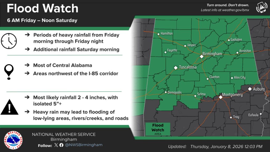 Flash Flood Watch Issued for WEIS Listening Area Through Saturday Morning