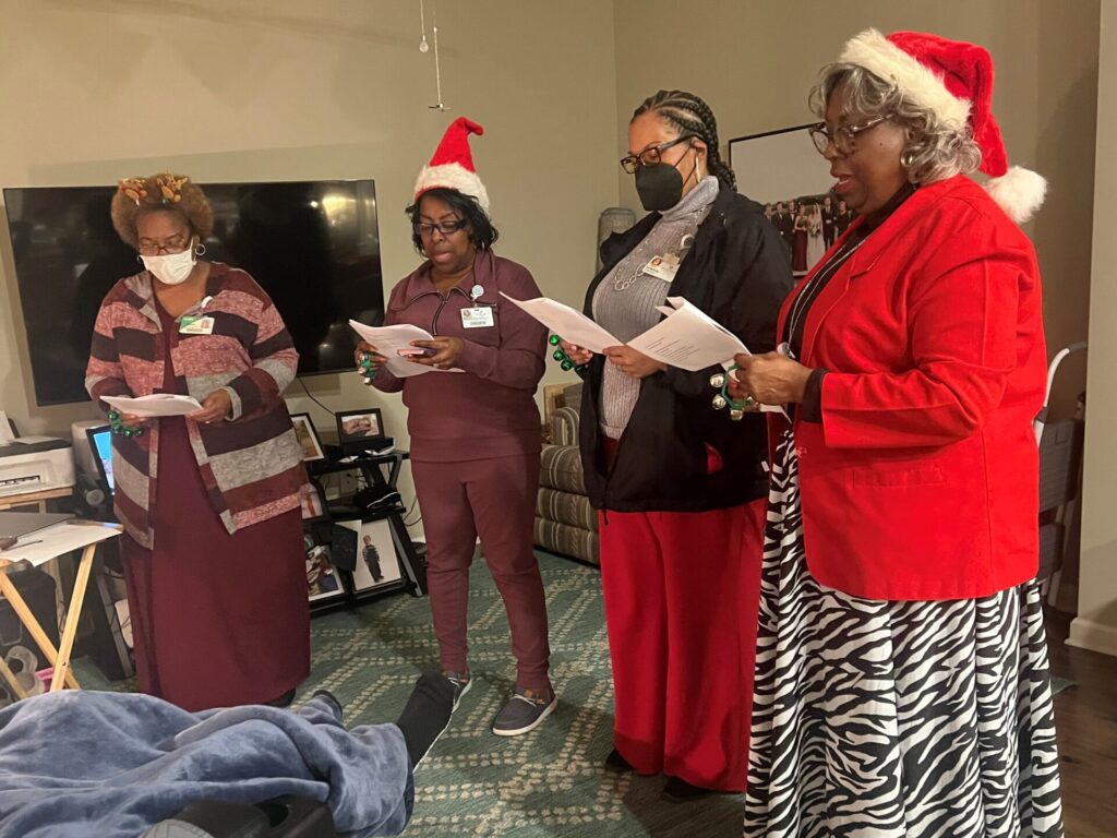 Atrium Health Floyd Heyman Hospice Care Family Experiences 'The Biggest Kindness'
Hospice teammates' Christmas Caroling provides poignant moment for patient, family