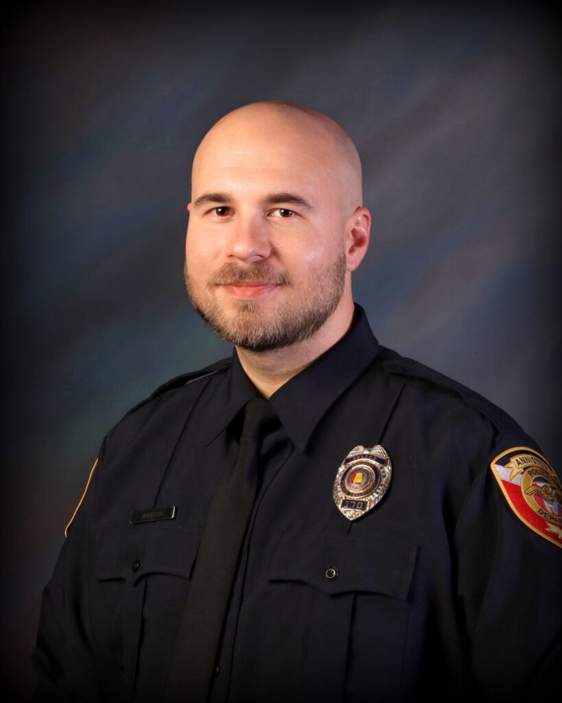 Anniston Police Name Officer Matthew Martin 2025 Officer of the Year