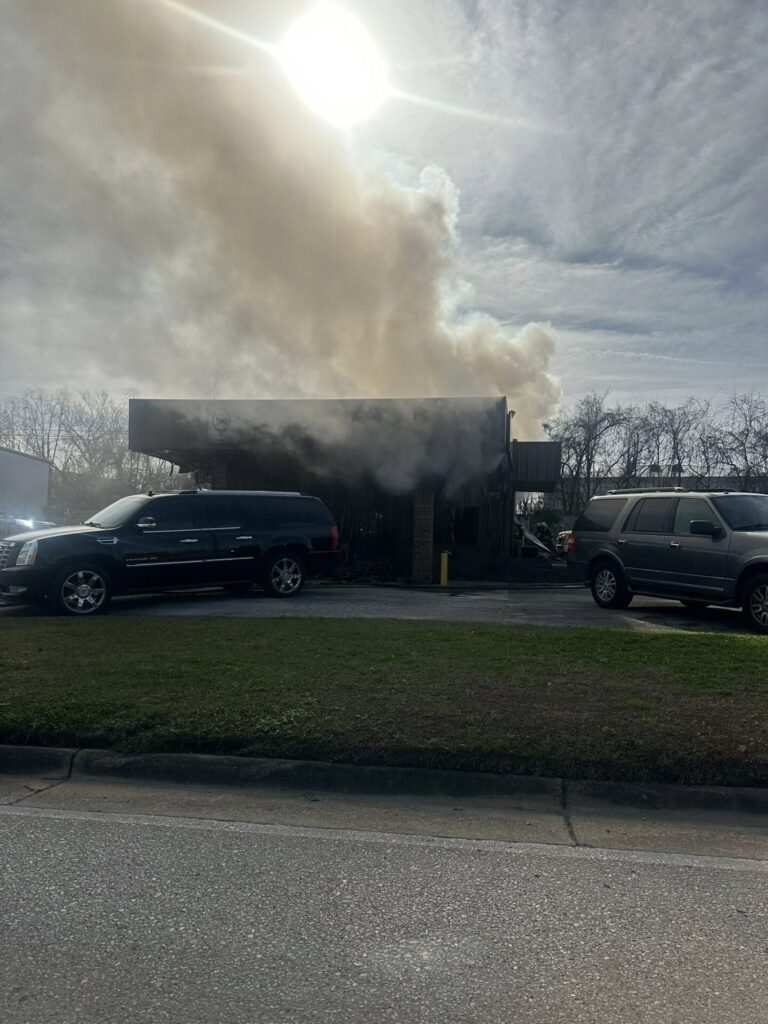 Commercial Fire Reported at West Gadsden Auto Business