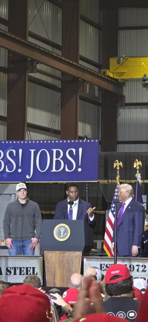 Trump Delivers Economic Speech at Rome’s Coosa Steel Endorses Clay Fuller in GA-14 Race Amid Heightened Political Stakes