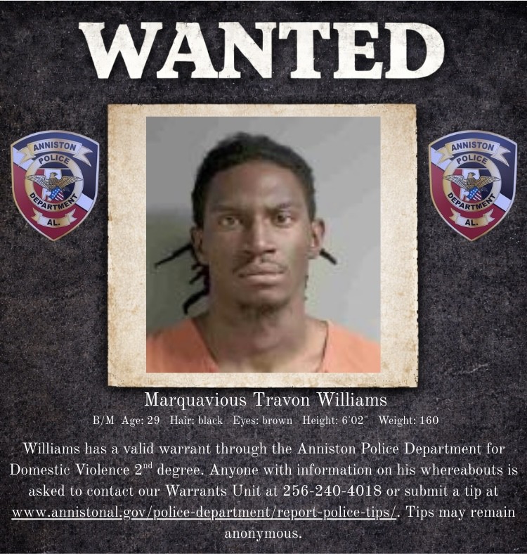 Anniston Police Launch “Wanted Wednesday” Initiative to Address Outstanding Warrants