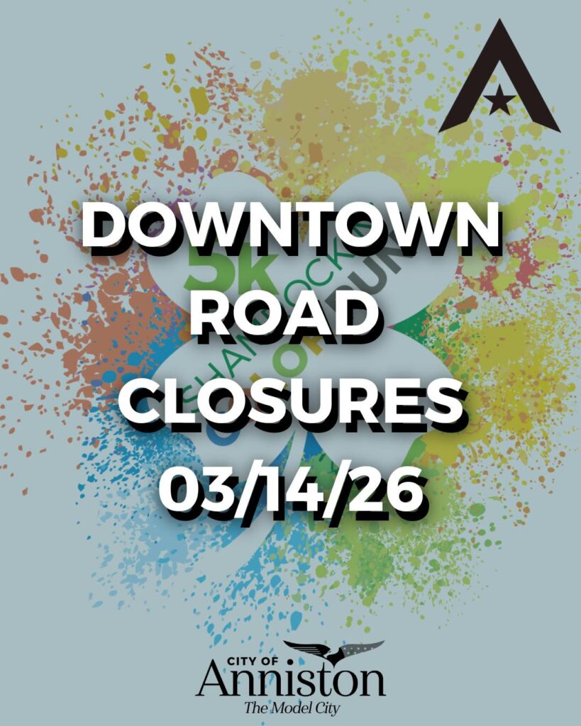 Road Closures Planned in Anniston for Shamrockin’ 5K Color Run and Kids Race