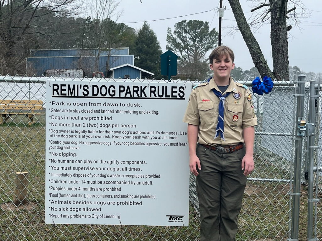 Local Scout Completes Eagle Project with Opening of Remi’s Dog Park