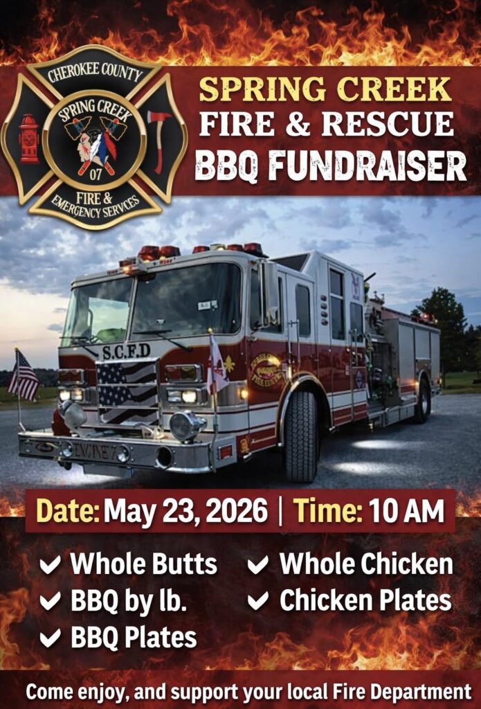 Spring Creek Fire and Rescue Hosting BBQ Fundraiser May 23