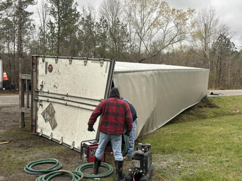 A single-vehicle crash involving an 18-wheeler Monday, March 16, has caused a road closure along Alabama Highway 9 in Cherokee County