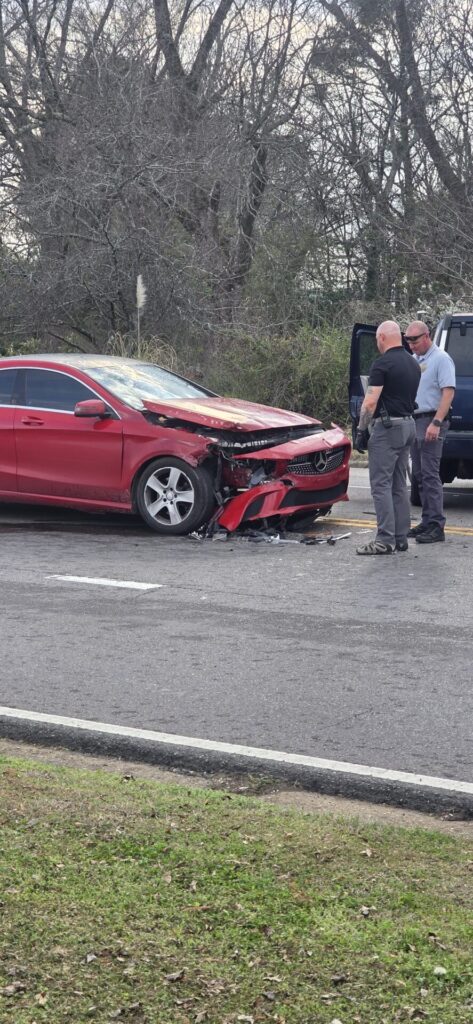 Two-Vehicle Crash Reported on Highway 68 in Cedar Bluff
