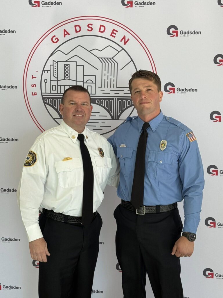 Gadsden Fire Department Announces Promotions of Two Firefighters