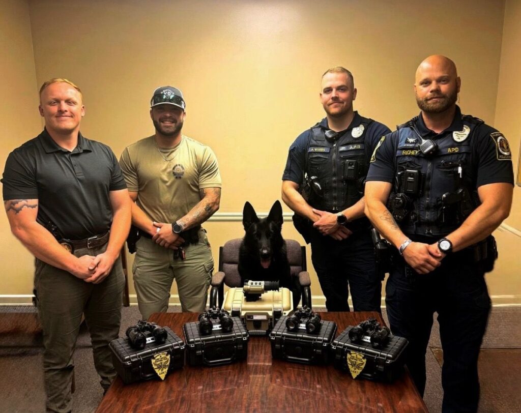 Albertville Police Receive Night Vision Equipment Through Community Donation