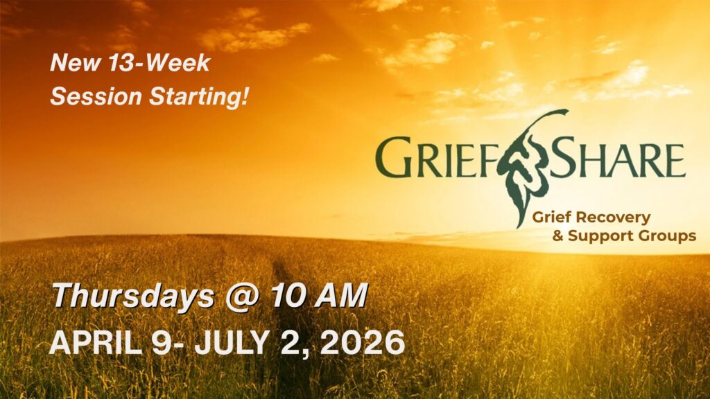 First Baptist Centre to Host 13-Week GriefShare Support Program