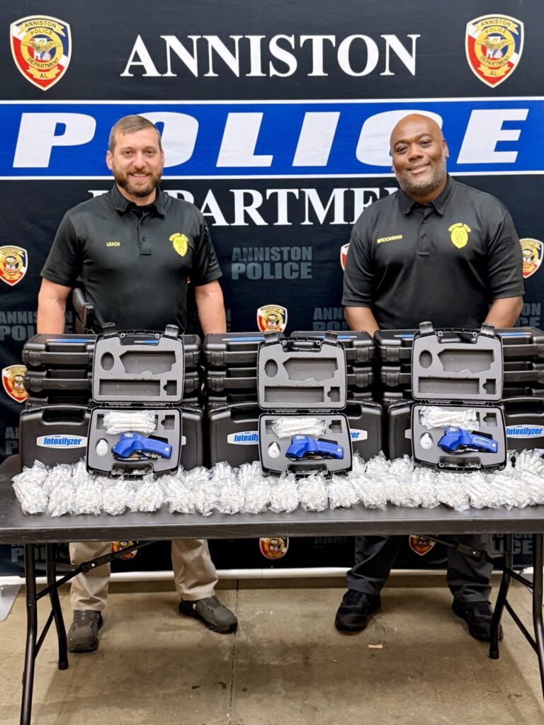 Anniston Police Department Receives 40 Breath Testing Units Through Impaired Driving Grant Program