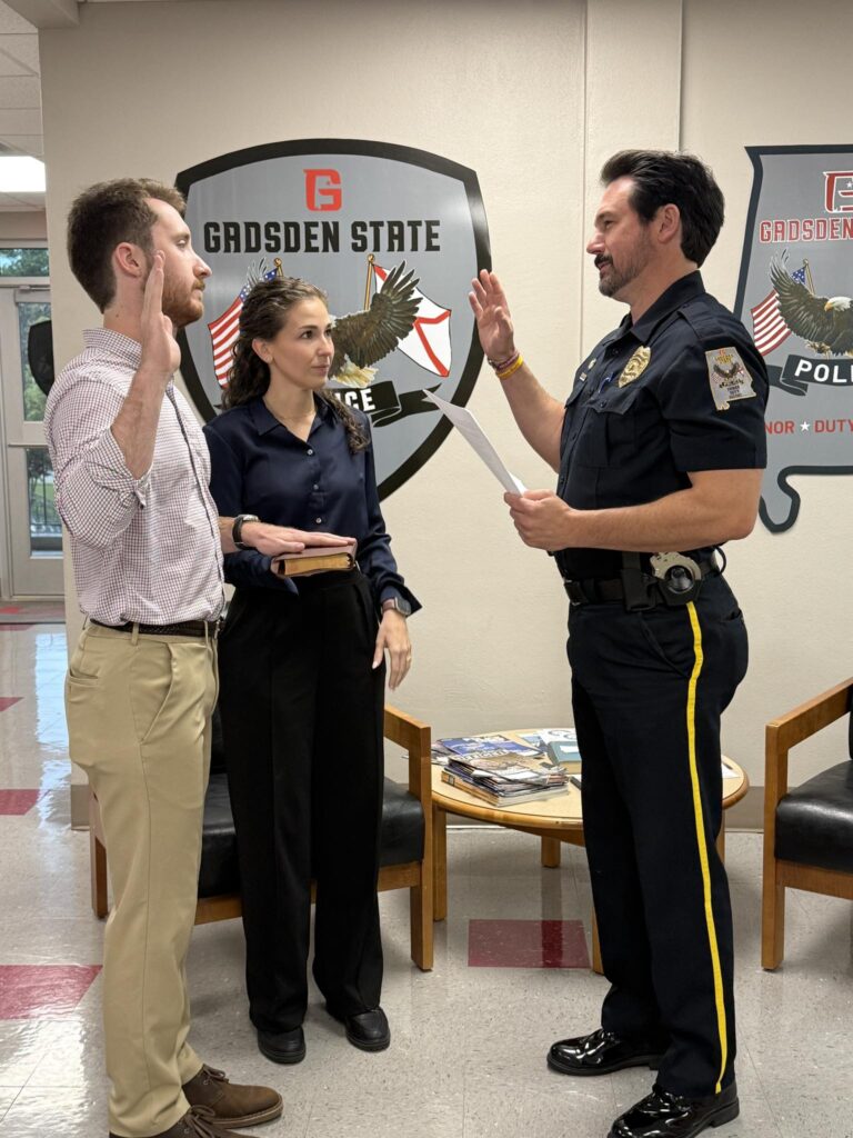 Jake Rogers Sworn in as Chaplain for Gadsden State Police and Public Safety Department