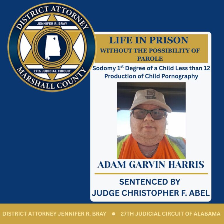 Marshall County Man Sentenced to Life in Prison for Sex Crimes Against ...