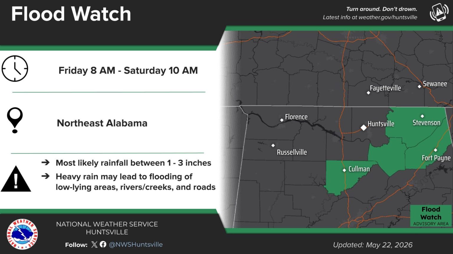 Flood Watch in Effect for Portion of WEIS Coverage Area Through ...