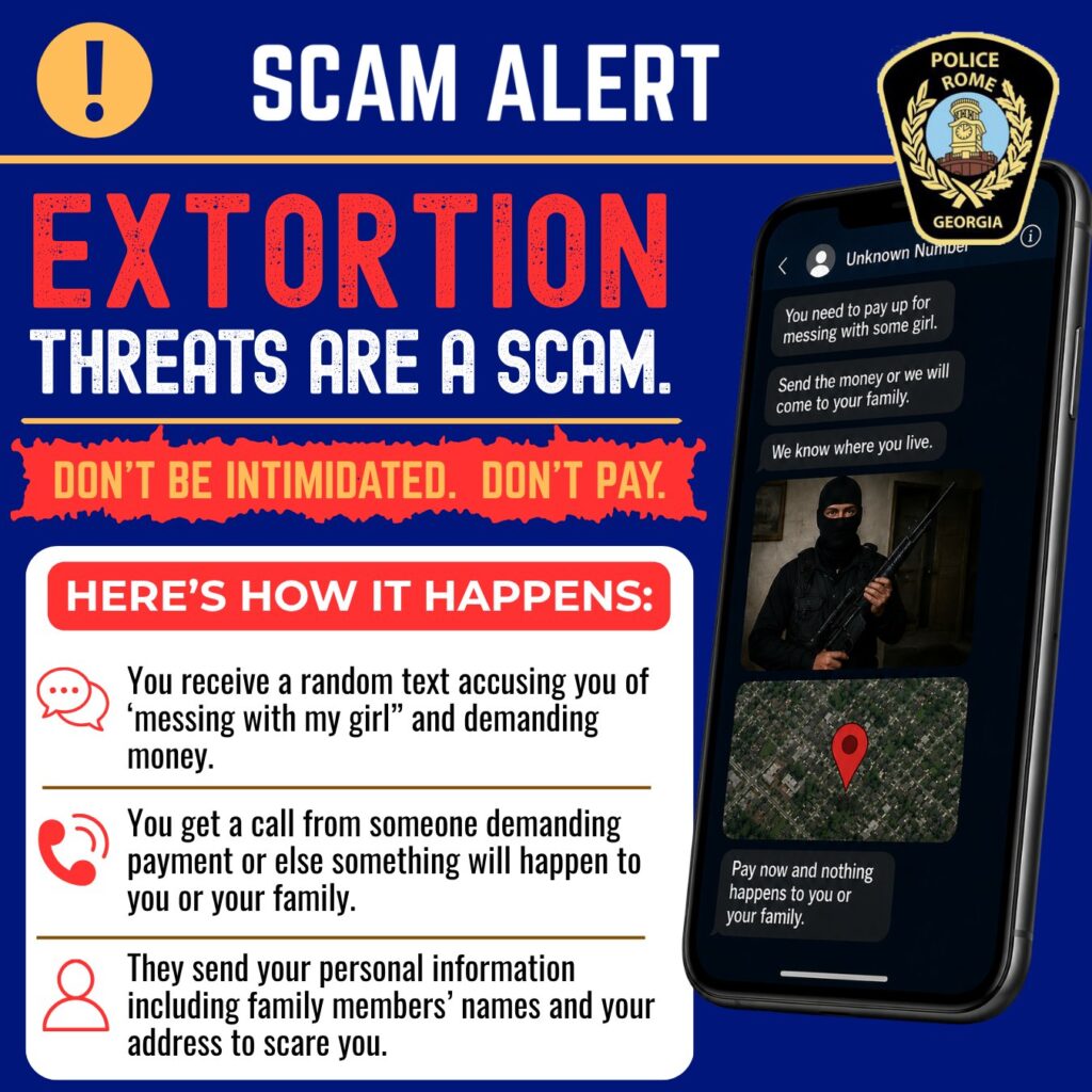 Rome Police Warn Residents About Scam Using Threats and Intimidation