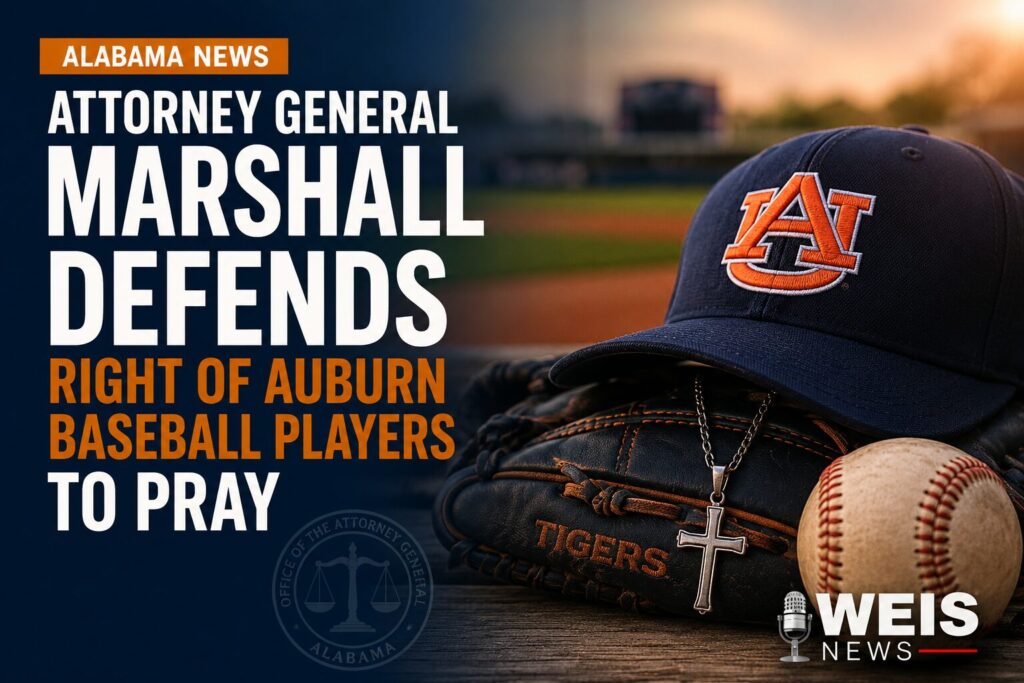 Attorney General Marshall Defends Right of Auburn Baseball Players to Pray