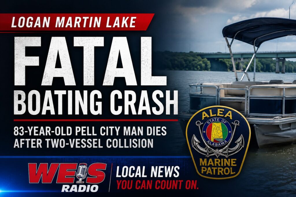 Pell City Man Dies Following Two-Vessel Crash on Logan Martin Lake