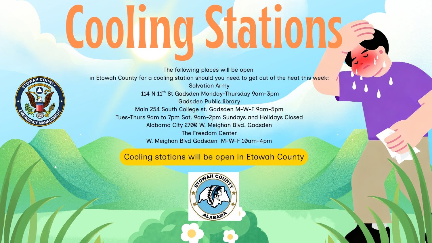 Etowah County Opens Cooling Stations to Help Residents Beat Extreme Heat