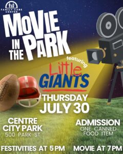 Family Care Center Announces Movie in the Park
