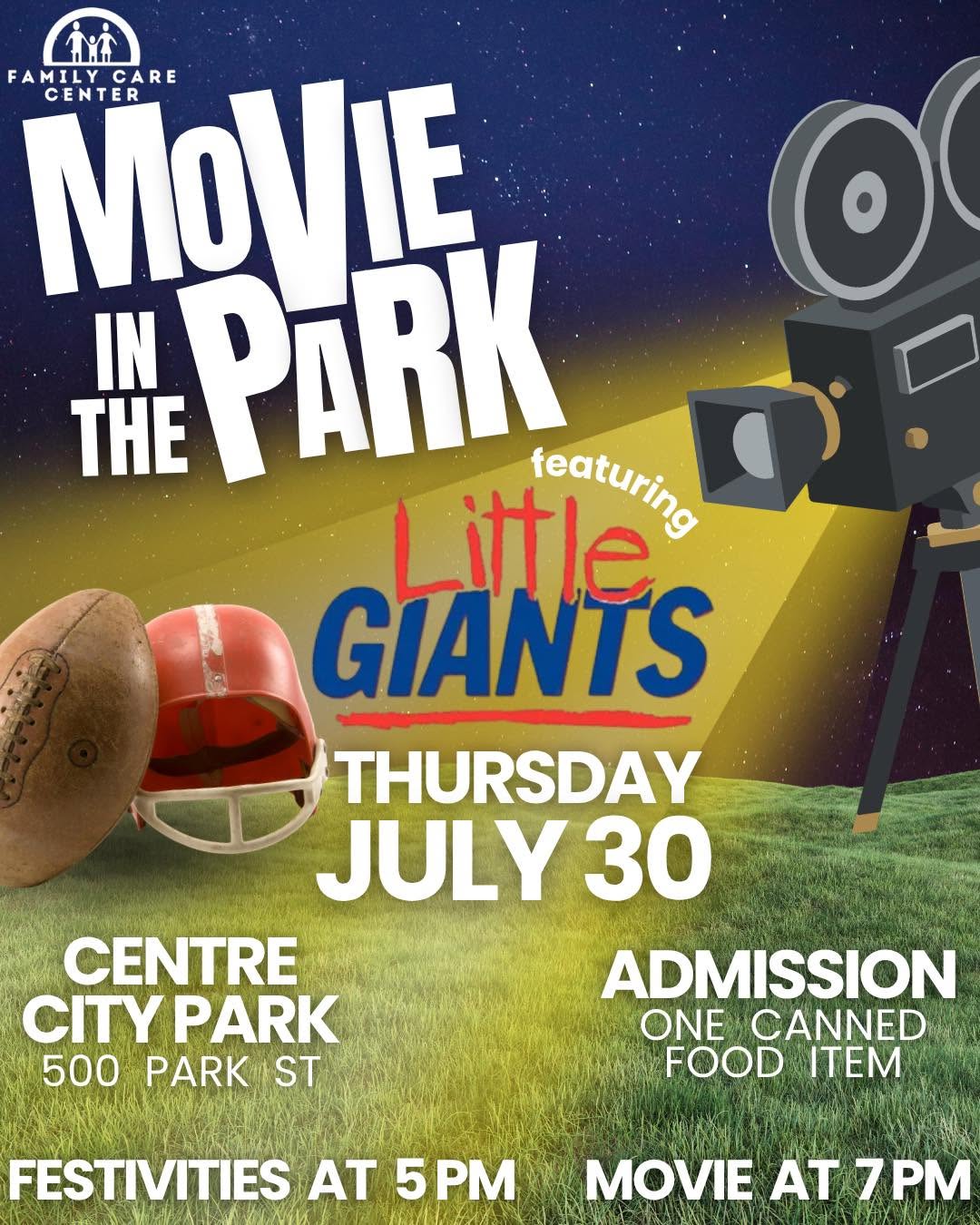 Family Care Center Announces Movie in the Park