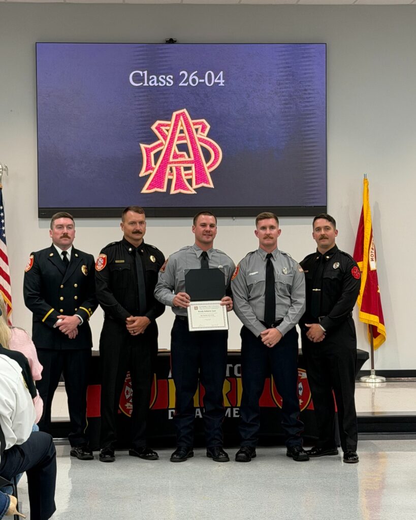 Oxford Firefighter Graduates from Recruit School, Earns Valedictorian Honors
