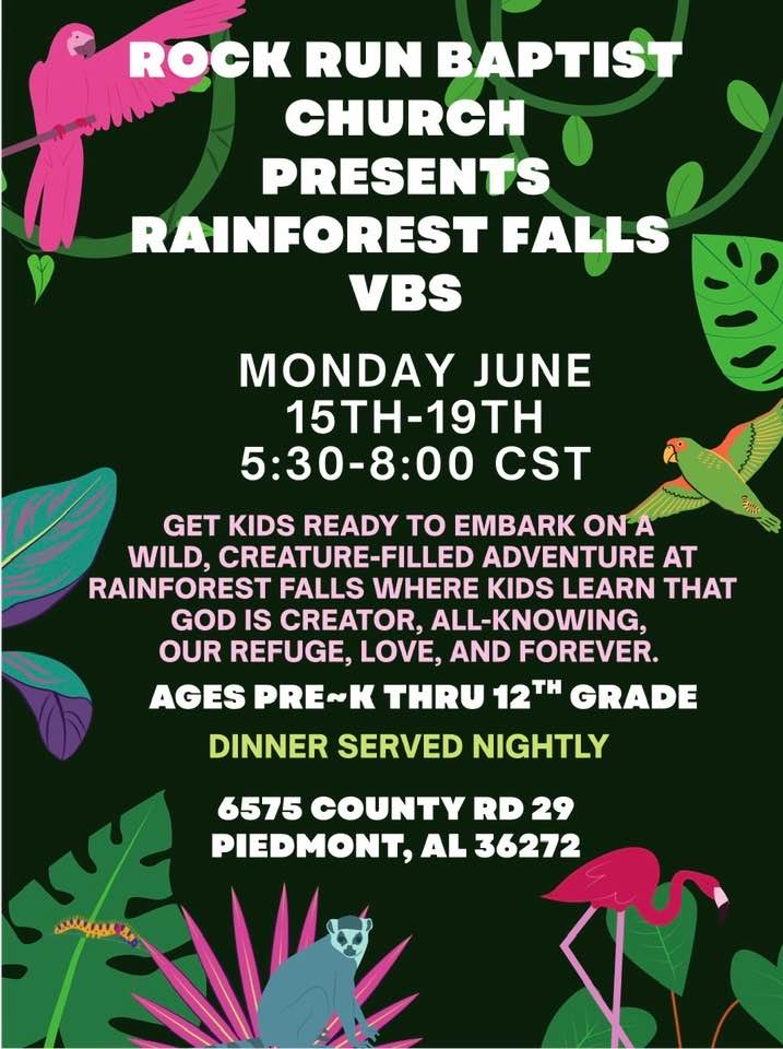 Rock Run Baptist Church to Host Vacation Bible School June 15-19