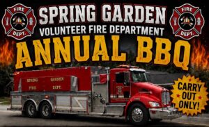 Spring Garden Volunteer Fire Department to Host Annual BBQ Fundraiser June 20