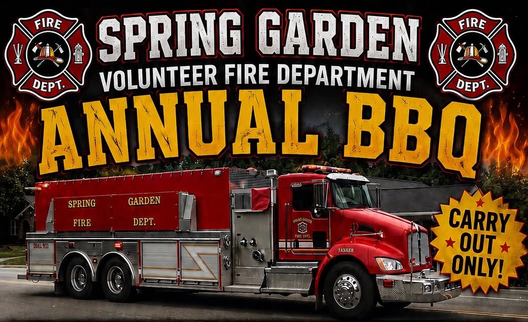 Spring Garden Volunteer Fire Department to Host Annual BBQ Fundraiser June 20