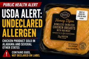 USDA Issues Public Health Alert for Chicken Products Sold in Alabama Due to Undeclared Egg Allergen
