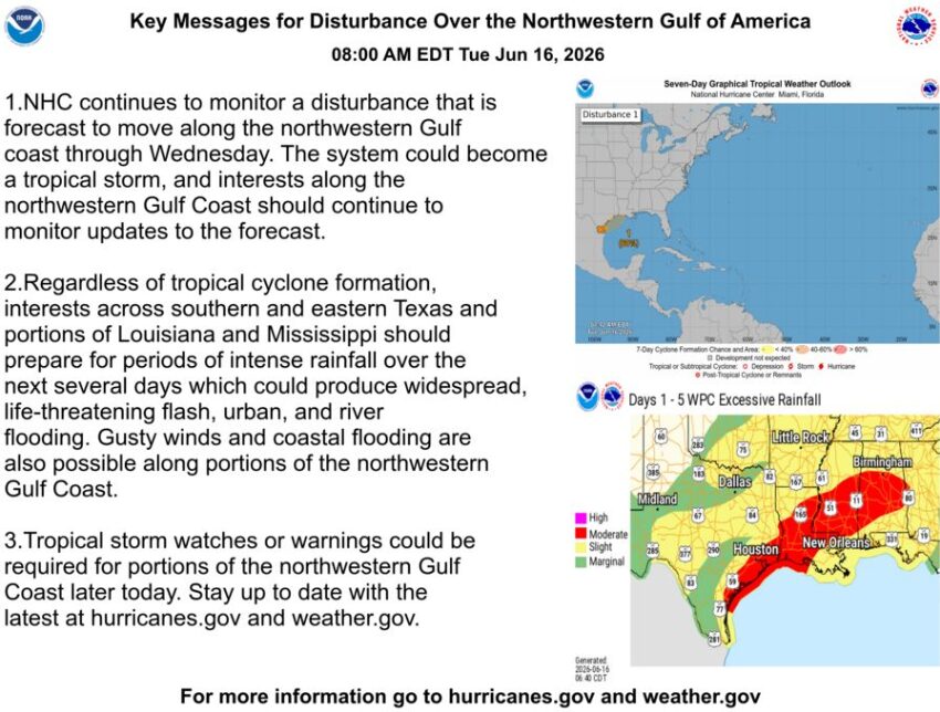 National Weather Service Warns of Heavy Rain, Flooding Concerns Through Weekend