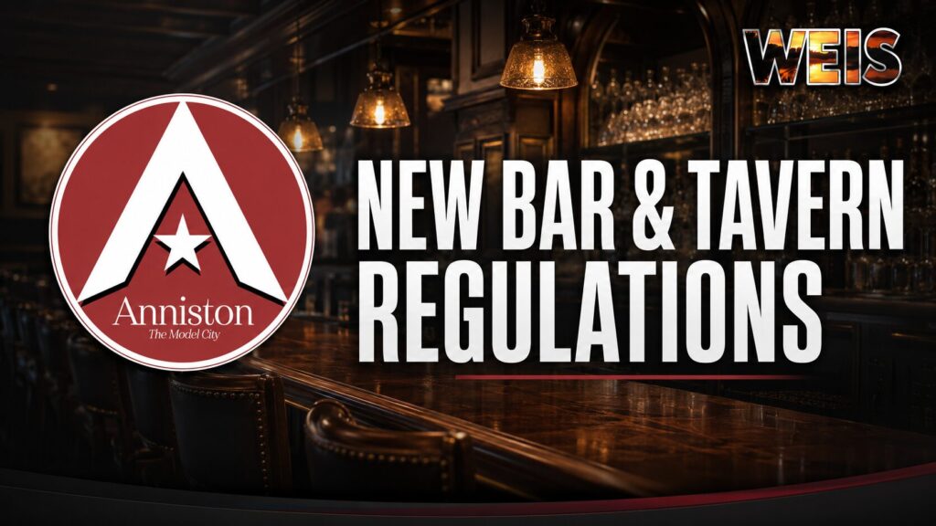 City of Anniston bar and tavern regulations news graphic