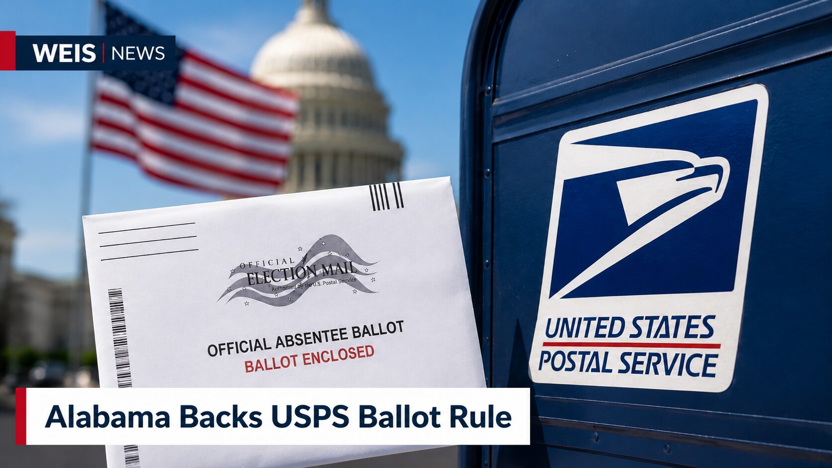 Alabama Leads 13-State Letter Supporting USPS Mail Ballot Rule