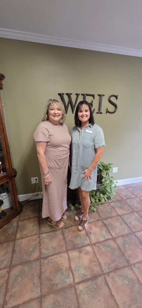 Penny Cochran and Michelle Marlow discuss Piedmont Health Care Center services during a live WEIS Radio interview