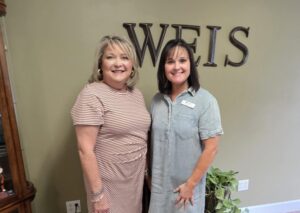 Penny Cochran and Michelle Marlow discuss Piedmont Health Care Center services during a live WEIS Radio interview